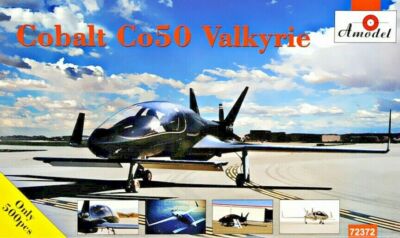 Amodel 72372 Cobalt Co50 Valkyrie aircraft, 1/72 scale plastic model kit