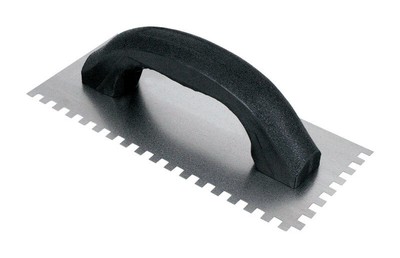QEP 10113Q High-Impact Square-Notch Trowel 1/4 x 1/4 in. with Plastic Handle