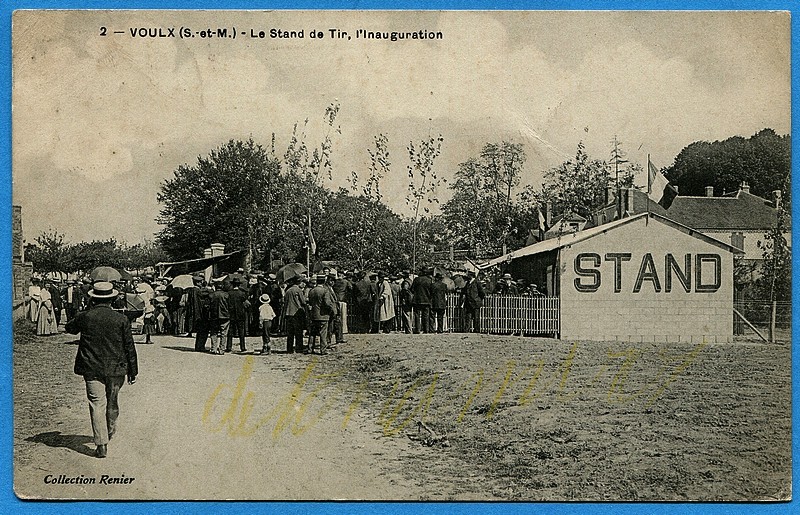 Cpa : Voulx - Le Stand De Tir, L'Inauguration