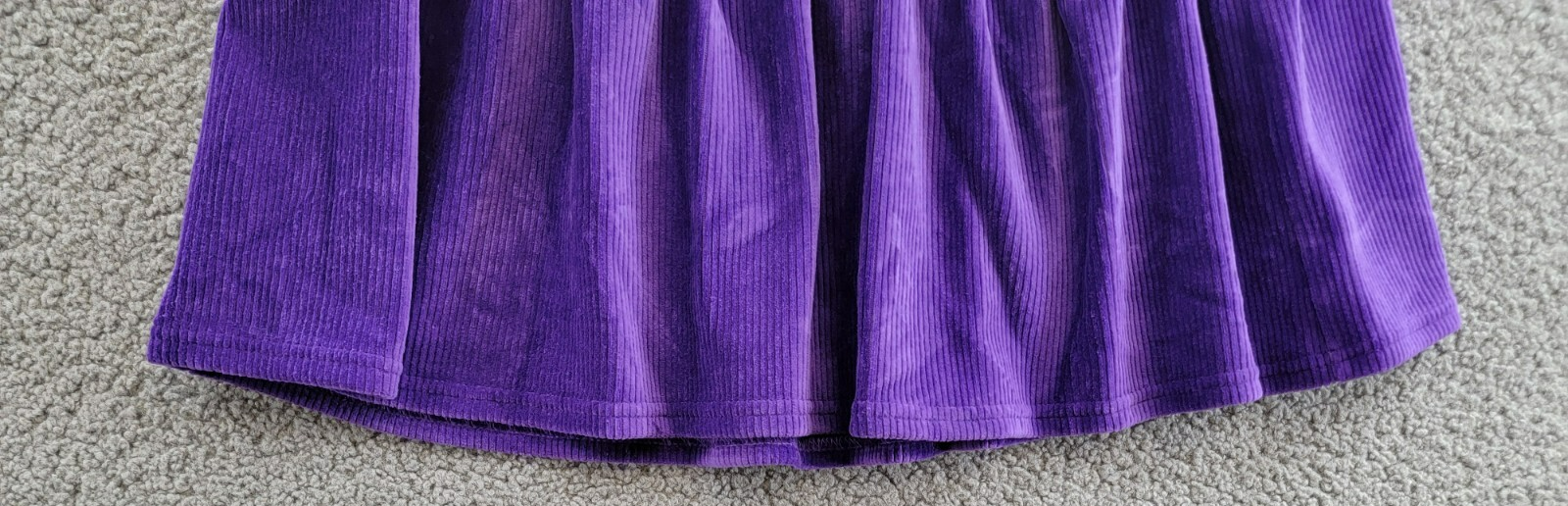 Polo Ralph Lauren Tiered Corduroy Skirt Big Girls L 12-14 Opulent Purple Pull On - Picture 4 of 15