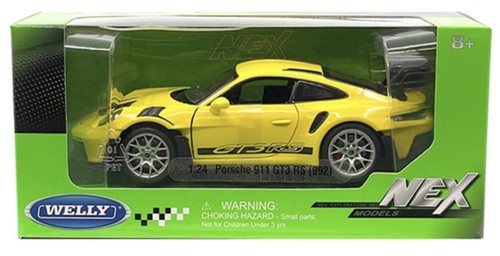 WELLY Porsche NEX イエロー Welly NEX 1/24 Porsche 911 992 GT3 RS Yellow Racing Model