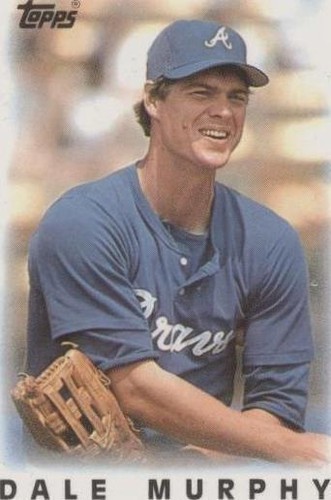 1986 Topps League Leader Minis - Dale Murphy #37