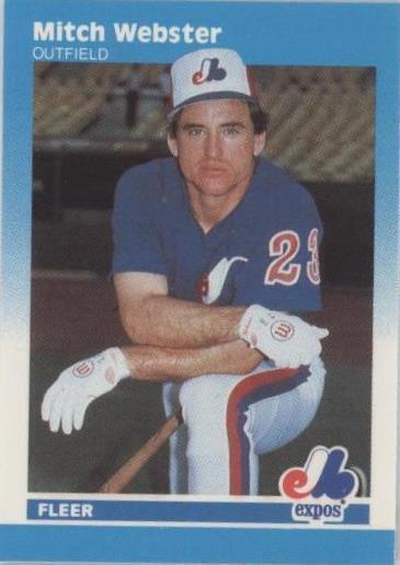 1987 Fleer Classic Miniatures - Mitch Webster #111