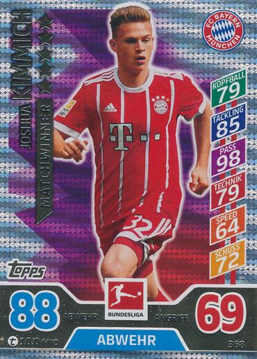 スポーツ選手 2017-18 PANINI SELECT Joshua Kimmich スポーツ選手 2017-18 PANINI SELECT Joshua Kimmich 2017-18