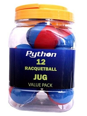 Python RG Multi Colored Racquetballs (Value Pack - 12 Ball Red/Blue