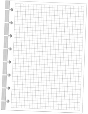 A5 TUL Discbound Grid Refill Paper, 8-Disc Discbound Graph 8-Disc/Junior Size