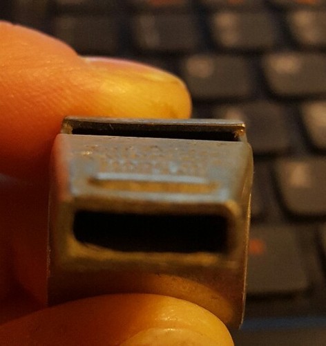 Vintage Metal Police Coach Whistle England  The ACME THUNDERER