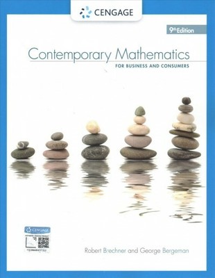 Contemporary Mathematics for Business and Consumers, Paperback by Brechner, R...