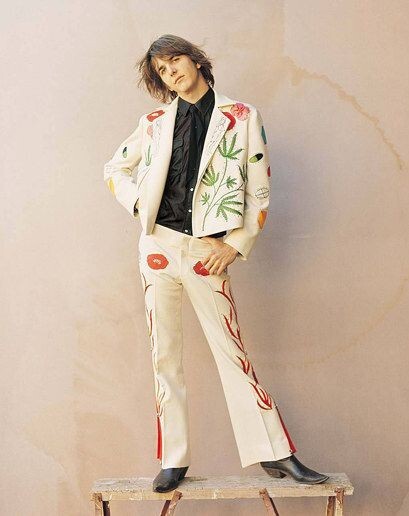 Pre-owned Art Men Custom Made Designer 2pc Suit Heavy Embroidered Premium Cotton Coat Pants In White