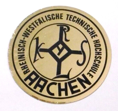 Promotional Stickers Rwth Aachen Rheinisch Westphalian Technical College 90er