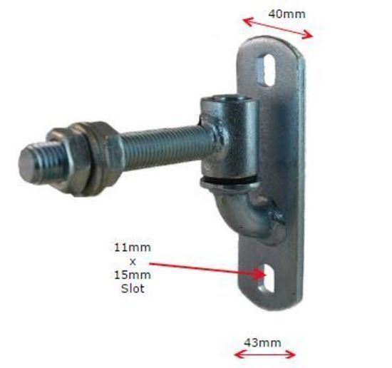 GUDGEON & TRUNNION HINGE Adjustable 90mm w 16mm Rod 1 PAIR eBay