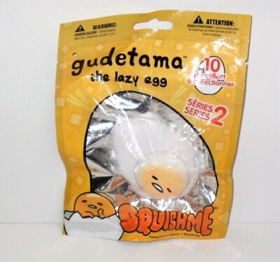 SQUISHME GUDETAMA THE LAZY EGG SERIES 2 SQUISHY NEW SEALED SINGLE OVER EASY #10