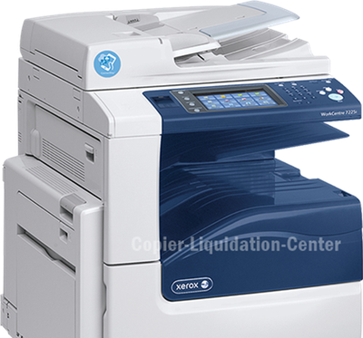Xerox 7225 Color Copier, Print plus Scan 25ppm Low Meter. eg
