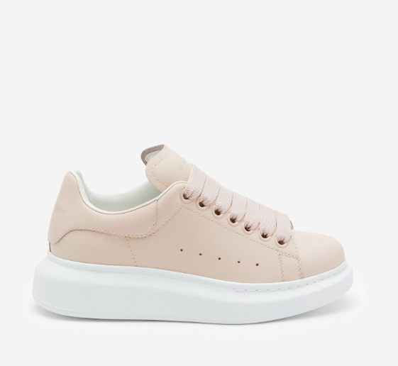 Alexander McQueen Oversized Blush/White Women's Sneakers 718139WHGP5 6856 Alexander McQueen Oversized Blush/White Women's Sneakers 718139WHGP5 6856