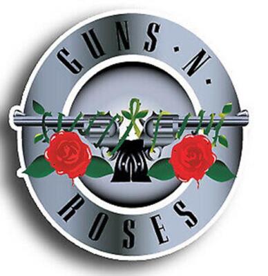 Guns N Roses  Logo Sticker / Vinyl Decal  | 10 Sizes!!