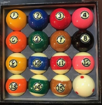 Aramith Tournament Pro-Cup TV Billiard Pool Ball set 2 1/4''
