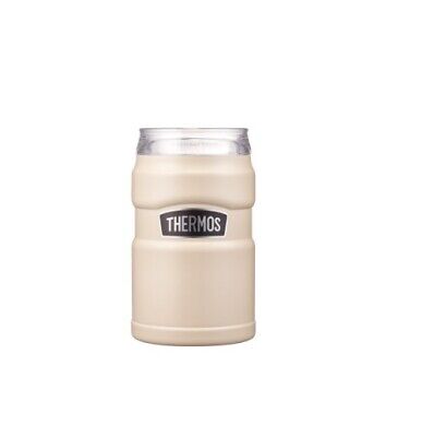 [THERMOS]TRAVEL KING 2WAY CUP & CAN HOLDER 350ML / IVORY BLACK COLOR