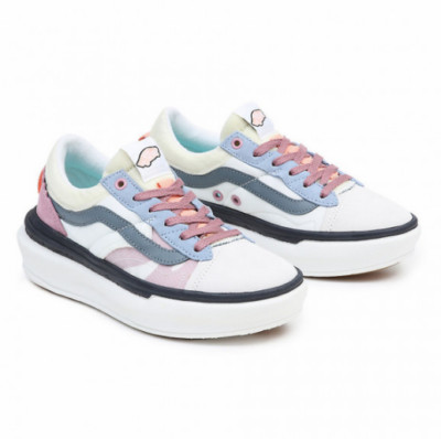 VANS Old Skool Overt Plus CC Blanc De Blanc / Multi US Men's Sz. 13 VN0A4BVLBDU 