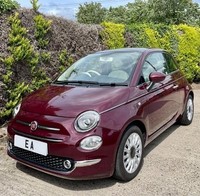 2015 FIAT 500 1.2 LOUNGE PETROL ,5 SPEED MANUAL, PANORAMIC ROOF ULEZ FREE FH