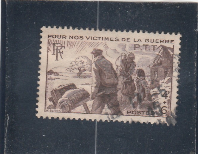 L6586 France  Timbre Y&T NÂ° 737 De 1945 