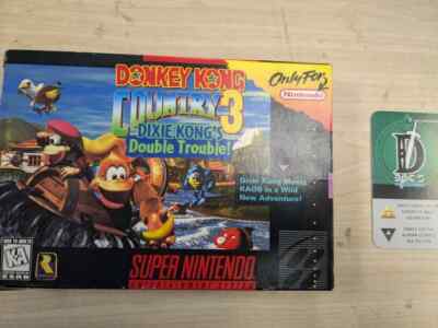 Donkey Kong Country 3 (Nintendo SNES, 1996) Complete in box