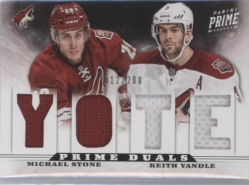2012-13 Panini Prime - Keith Yandle Michael Stone #34