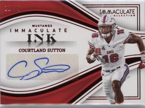 2023 Panini Immaculate Collection Collegiate Courtland Sutton #II-CS