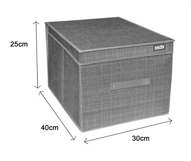 Box Scatola Salvaspazio Portatutto Contenitore Organizer 25x40x30cm 69694-2 dfh
