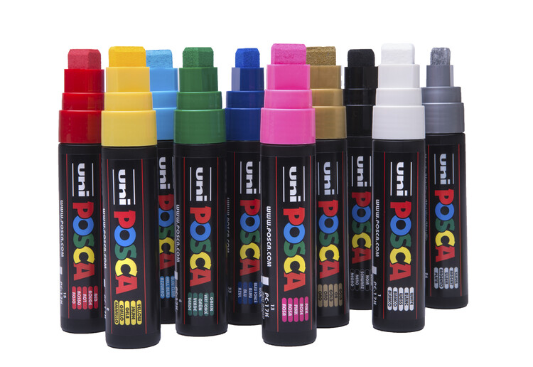 Uni Posca Paint Marker 15mm Extra-Broad Tip Pen (Pc-17k)