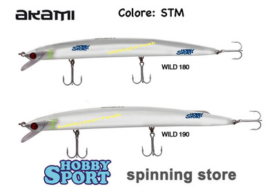 AKAMI WILD 190 LONG JERK 34 GR COL STM BIANCO  COD 538806 SPINNING MARE