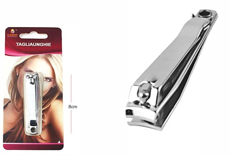 Tagliaunghie Taglierina Taglia Unghie Acciaio Mani Piedi Cura 62487 dfh