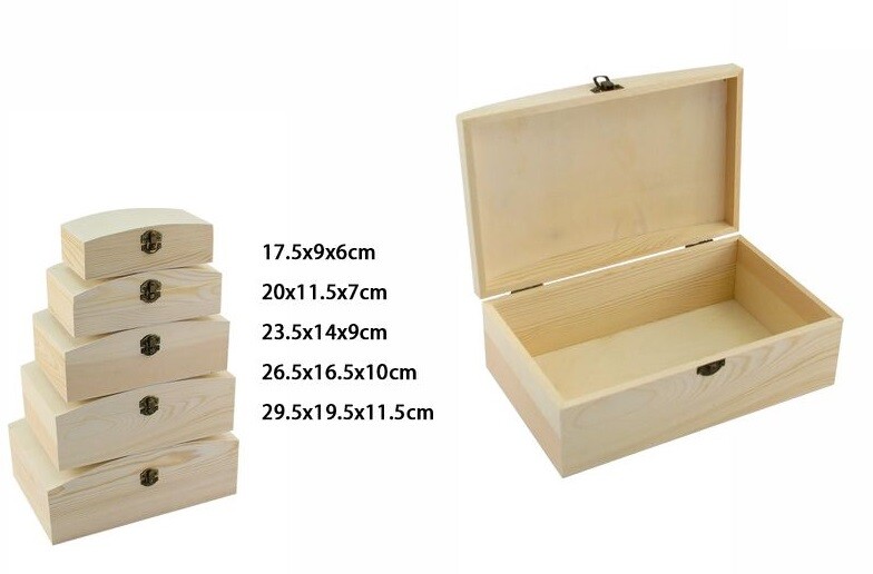 5 Scatole In Legno Decoupage Portagioie Matrioska Scatola Cofanetto 74018a dfh