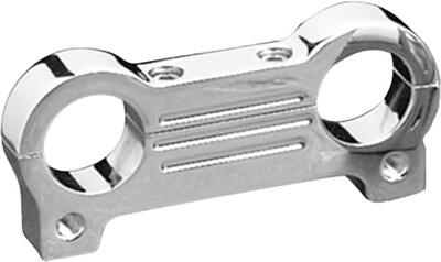 Accutronix Gauge Mount Adapter for T-Bar Handlebars 1in Bar Chrome