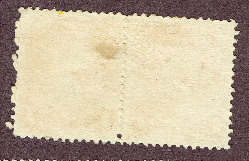 CANADA LARGE QUEEN #23 F-VF  PAIR SON CANCEL (OCT4,4