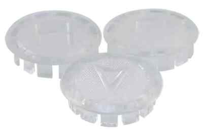 Pfister 7/8 in. O.D. Hot, Cold and Diverter Index Button Set in Clear Acrylic