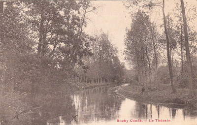 ROCHY-CONDE le thérain timbrée 1933