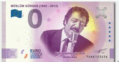 0 Euro - Muslum Gurses - 0 Euro Turkey - Limited 5000 PCS - 0 Euro Souvenir