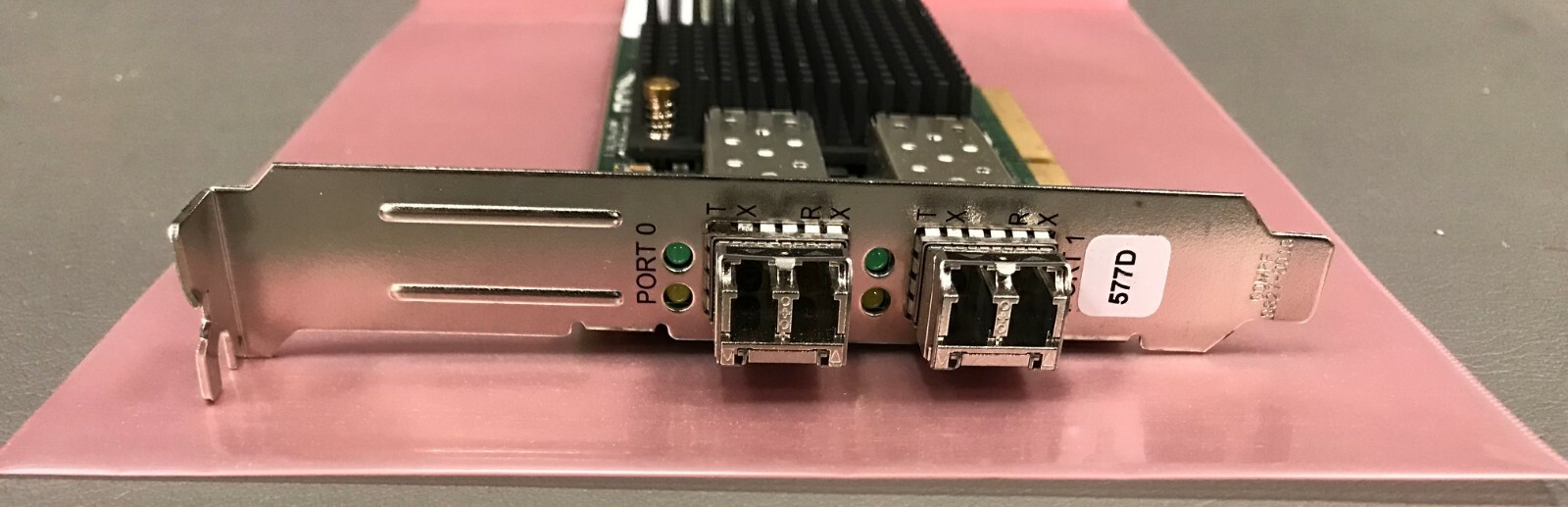 *LOT OF 2* Emulex LPE12002 Dual-port 8GB PCIe Fiber Channel Adapter Card w/ SFPs