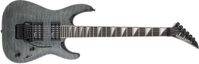 Jackson JS Series JS32Q Arch Top Dinky Transparent Black Electric Guitar - Demo
