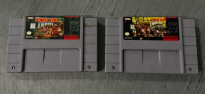 Donkey Kong Country 1/2 SNES Authentic - DKC 1 MANUAL INCLUDED!