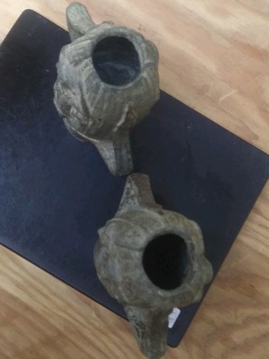 Art Nouveau Pewter Vase, Corn Cob with Young Maiden circa 1910