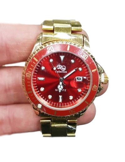 Orologio Da Polso Uomo Donna Rxen Analogico Quarzo Moderno Datario Oro Ross lac