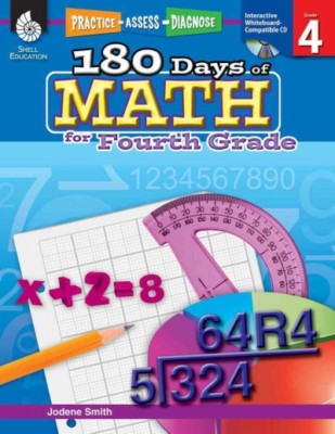 180 Days of Math for Fourth Grade, Paperback by Smith, Jodene, Brand New, Fre...