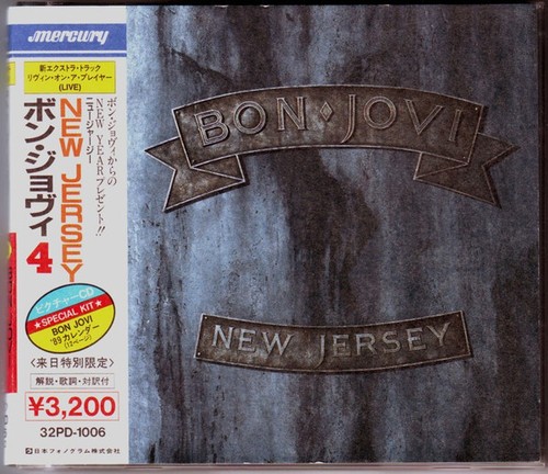 Bon Jovi – New Jersey CD 1988 JAPAN 1st press OBI RARE 32PD
