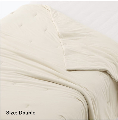 MUJI Cool Thin Comforter FUTON Beige Double 180×200cm Free Expedited Ship Japan