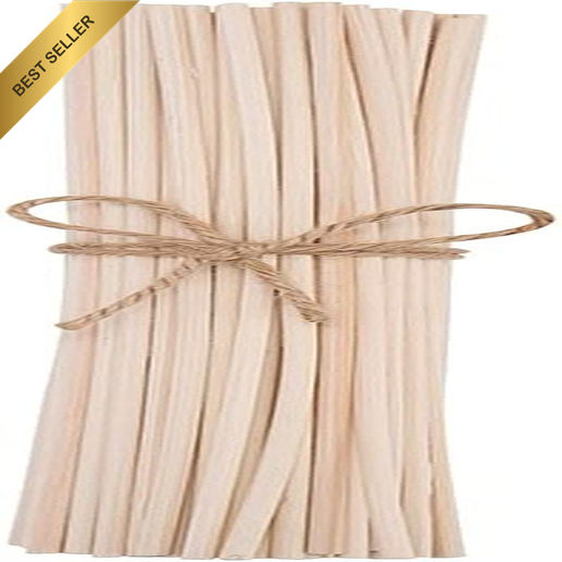 10 Inch 100 PCS Natural Rattan Wood Reed Diffuser Sticks Essential Oil Aroma Rep