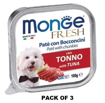 Monge Fresh 100g , Dog Wet Food ( Pack Of 3 ) Puppies Free Shipping World Wide