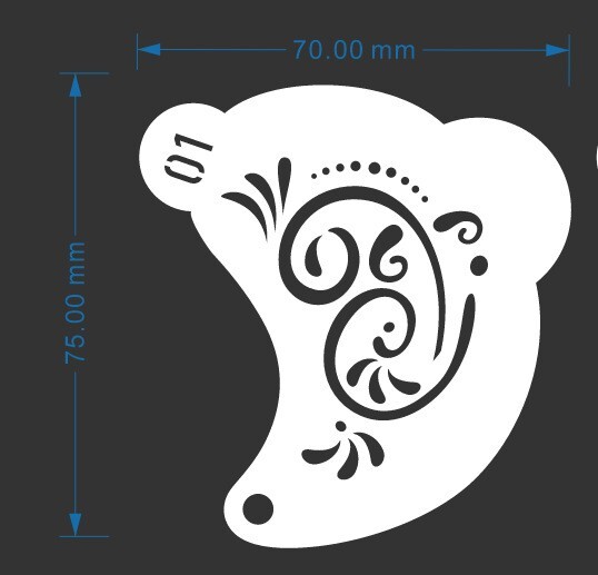 Bowitzki 42 Pcs Face Paint Stencils for Eye Painting Kids Reusable Many Shape