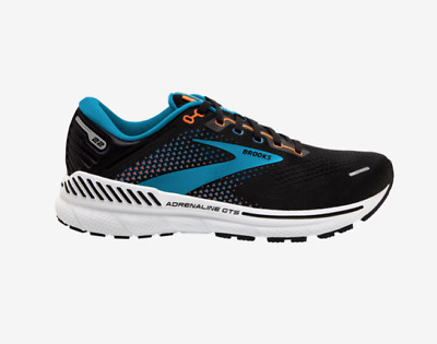 Brooks Adrenaline GTS 22 Black Blue Orange Men's Sz 8-13 New Running Shoes