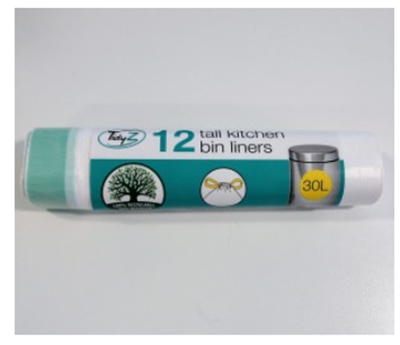 Tall bin sale liners 30l